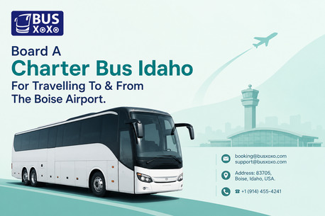 New York, Travel, Board A Charter Bus Idaho For Travelling To & From The Boise Airport