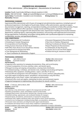 Riyadh, Job Seekers, Office Administrator