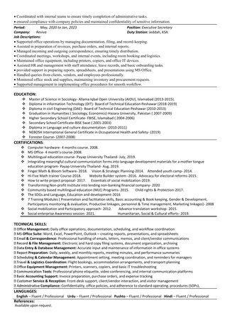 Riyadh, Job Seekers, Personnel Assistant