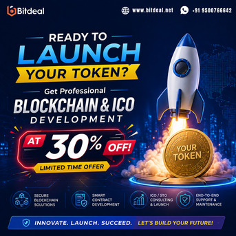 Dubai, Business, Ready To Launch Your Token? Get Blockchain & ICO Development At 30% OFF!