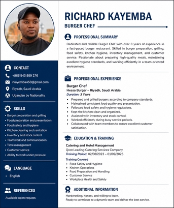 Riyadh, Job Seekers, Burger Chef