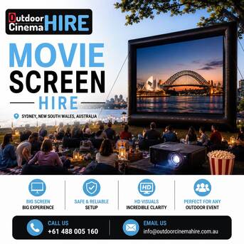Sydney, Equipment Rental, Movie Screen Hire For Central Coast Outdoor Events And Backyard Movie Nights