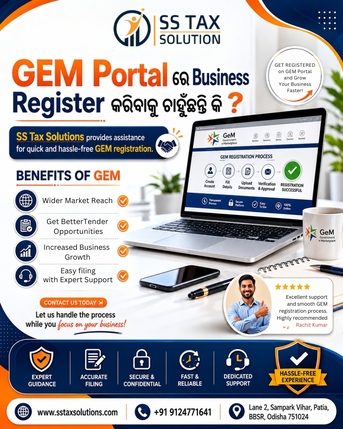 Bhubaneswar, Financial, Fast & Reliable GeM Registration Consultant Near Me