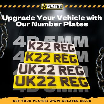 London, Auto Parts, Upgrade Your Vehicle With 4D 5MM Gel Number Plates