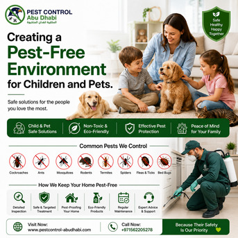 Abu Dhabi, Pest Control, Creating A Pest-Free Environment For Children And Pets