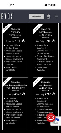 Jeddah, Health & Beauty Items, SAR 2000,  EVOX Gym 3 Months Membership (women Only Gym)
