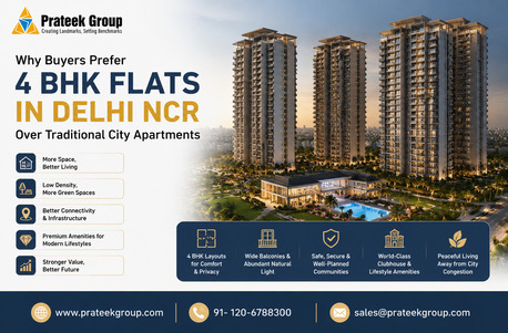 New Delhi, Apartments, Flats, Houses & Villas, Why Buyers Prefer 4 BHK Flats In Delhi NCR Over Traditional City Apartments