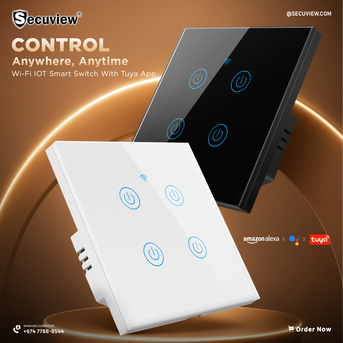 Doha, Electronics, QAR 157,  Secuview Wi-Fi IOT Smart Switch With Tuya App