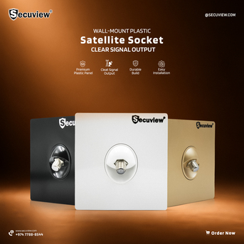 Doha, Electronics, QAR 10,  Secuview Wall-Mount Plastic Satellite Socket | Clear Signal Output.