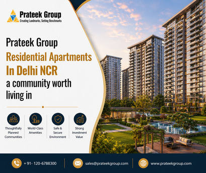 New Delhi, Real Estate, Prateek Group Residential Apartments In Delhi NCR A Community Worth Living In