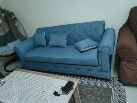 Jubail, Furniture, SAR 700,  SOFA SET WITH 07 SEATER FOR SALE ALMOST NEW