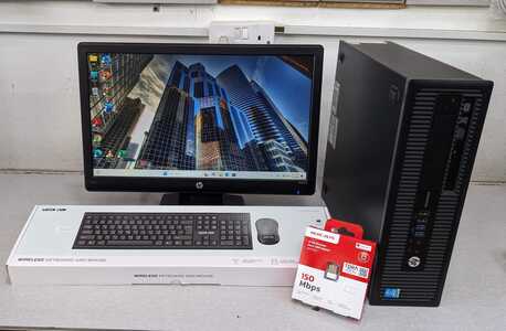 Manama, Computers, BHD 63,  HP Core I7 8GB RAM 256GB SSD 19"Monitor Built-in Speaker FREE Wireless Keyboard,Mouse,WIFI