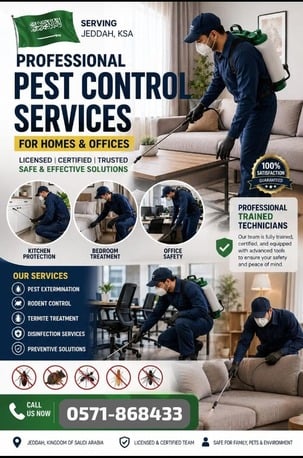 Riyadh, Pest Control, PROFESSIONAL PAKISTANI ALL TYPES🔻PEST CONTROL SOLUTION🔻WITH BEST PRICE={0571-866433}🪲1