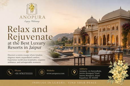 Jaipur, Restaurants, Relax And Rejuvenate At The Best Luxury Resorts In Jaipur