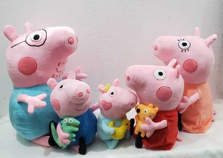 Colombo, Baby & Kid Stuff, LKR 7050,  Handmade Character Soft Toys Peppa Pig Family
