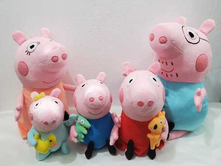Colombo, Baby & Kid Stuff, LKR 7050,  Handmade Character Soft Toys Peppa Pig Family