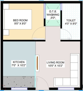 Sanad, Apartments, Flats, Houses & Villas, BHD 150/month,  1 BR,  Flat For Rent 1BHK In Ekar With Ewa 150bd