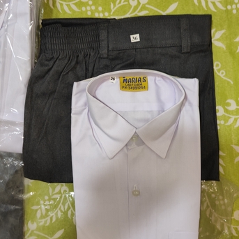 Jubail, Clothing & Accessories, SAR 60,  Grey Pant And White Shirt Uniform For School