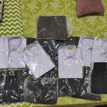 Jubail, Clothing & Accessories, SAR 60,  Grey Pant And White Shirt Uniform For School