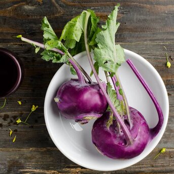 New York, Business, Kohlrabi Purple Vienna Seeds | Vegetable Garden Seeds
