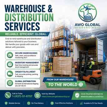Toronto, Businesses For Sale, Warehouse & Distribution Services | AWO GLOBAL SOURCING AND SUPPLY INC