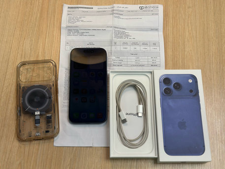 Olaya, Mobile Phones, SAR 3500,  IPhone 17 Pro Blue 256Gb  91% Battery