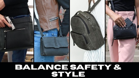 New York, Clothing & Accessories, Black Concealed Carry Purse