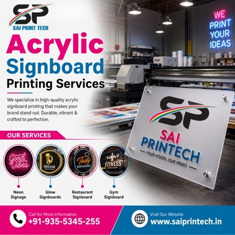 Noida, Printing, Acrylic Sign Board Near Me | Custom Acrylic Signs For Business