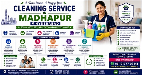 Hyderabad, Business, Cleaning Service In Madhapur Hyderabad For A Clean Home