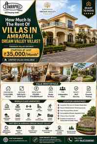 Noida, Real Estate, How Much Is The Rent Of Villas In Amrapali Dream Valley Villas?
