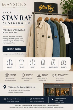 Birmingham, Clothing & Accessories, Shop Stan Ray Clothing UK | Premium Workwear | The Maysons Store