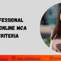 Lovely Professional University Online MCA Eligibility Criteria