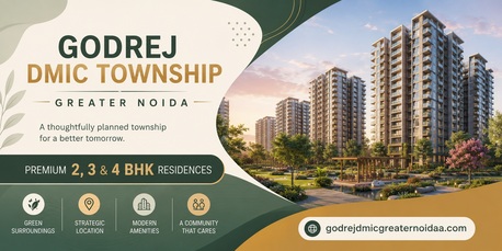 Greater Noida, Real Estate For Sale, 4 BR,  12345 Sq. Meter,  Godrej DMIC Township Greater Noida &ndash; Premium 2, 3 & 4 BHK Residences