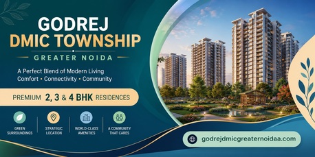 Greater Noida, Real Estate For Sale, 4 BR,  12345 Sq. Meter,  Godrej DMIC Township Greater Noida &ndash; Premium 2, 3 & 4 BHK Residences