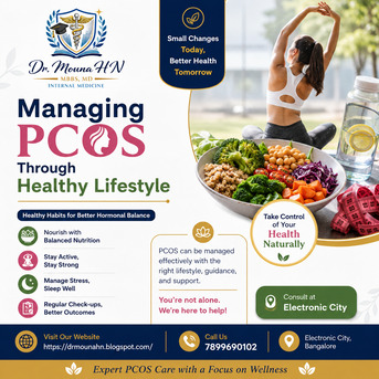 Bangalore, Health, Managing PCOS Through Healthy Lifestyle -Dr.Mouna HN