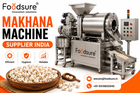 Noida, Businesses For Sale, Makhana Machine Supplier India | Foodsure Machines