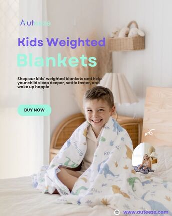 Brisbane, Baby & Kid Stuff, AUD 201,  Sensory Weighted Blanket For Autism &ndash; Calming Bamboo Comfort For Kids