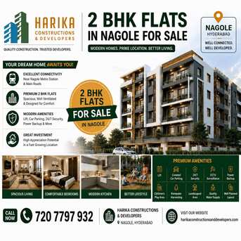 Hyderabad, Writing, 2 BHK Flats For Sale In Nagole, Hyderabad