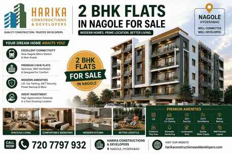Hyderabad, Writing, 2 BHK Flats For Sale In Nagole, Hyderabad