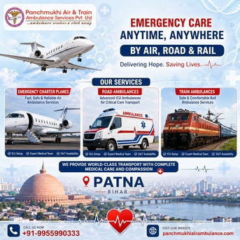 Mumbai, Health, Panchmukhi Hi Tech Air Ambulance From Patna- Round-the-Clock Care Is Offered Mid-way