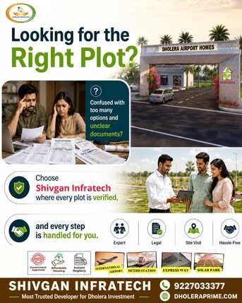 Ahmedabad, Residential Plots, Invest In Dholera Smart City Project