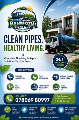 Mumbai, Cleaning, Nanmozhi Septic Tank Cleaning Near You In Thanjavur