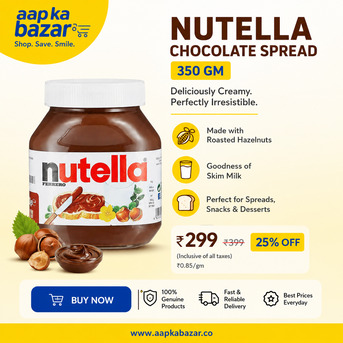 Dwarka, Food, INR 299,  Nutella Chocolate Spread