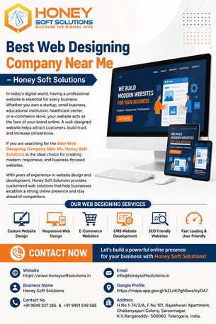 Hyderabad, Writing, Best Web Designing Company Near Me &ndash; Honey Soft Solutions