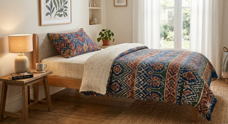 Mumbai, Household Items, INR 1499,  Double Bedsheets &mdash; Pure Cotton Handloom Double Bedsheets Online | Theindiglobal