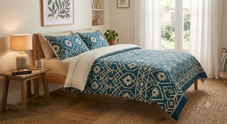 Mumbai, Household Items, INR 1499,  King Size Bedsheets &mdash; 100% Cotton Handloom King Bedsheets Online | Theindiglobal