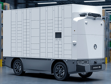 New York, Auto Parts, USD 1000,  Z5 Multi-Locker Robovan - Driverless Delivery Vans | Zelostech