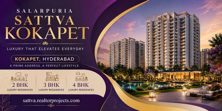Hyderabad, Real Estate For Sale, 4 BR,  12345 Sq. Meter,  Salarpuria Sattva Kokapet &ndash; Luxury Living In Hyderabad