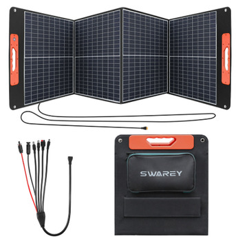 New York, Tools, USD 179,  SWAREY 100W Portable Solar Panels For Camping RV Monocrystalline Power Station