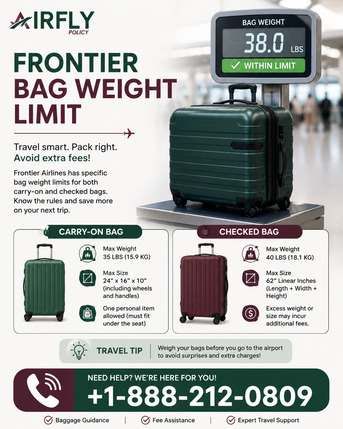 New York, Travel, Frontier Bag Weight Limit: Carry-On & Checked Baggage Guide